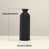 Elegant Black Plastic Vase - Boho Chic Decorative Centerpiece for Home, Office, and Living Room 5