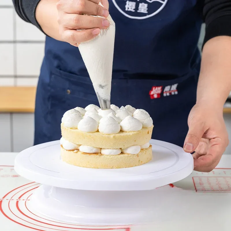 Plastic 11inch Cake Turntable Rotating Cake Plastic Dough Pastry Decorating Cream Stand Rotary Table DIY Pan Baking Tool cake turntable baking supplies cake tools rotating bearing turntable