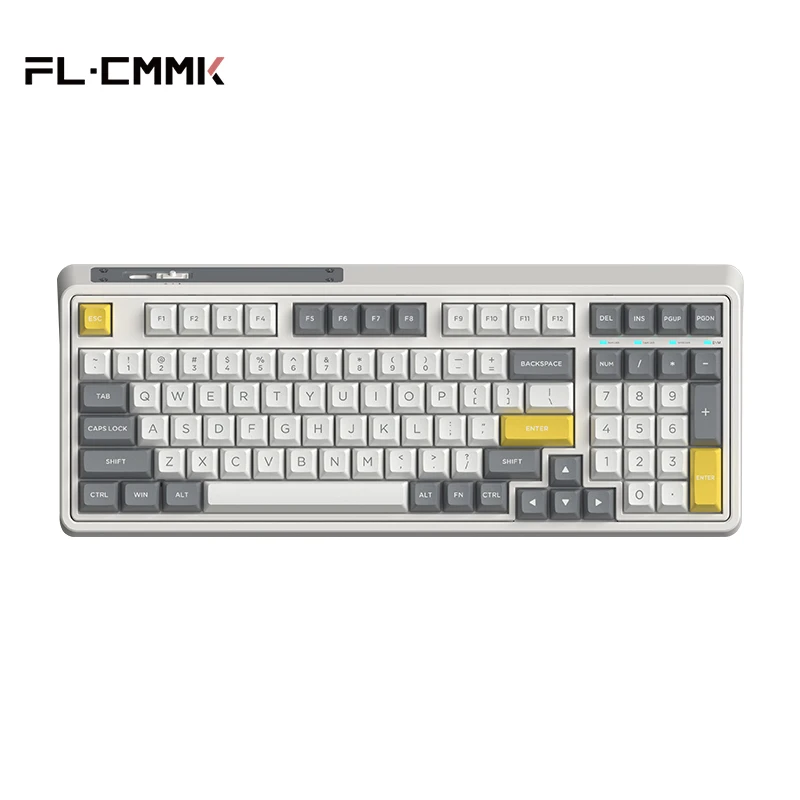 keyboard for multiple computers FL·ESPORTS CMK98 Hot-Swappable Mechanical Keyboard 98-Key RGB Wired Version pc gaming keypad Keyboards