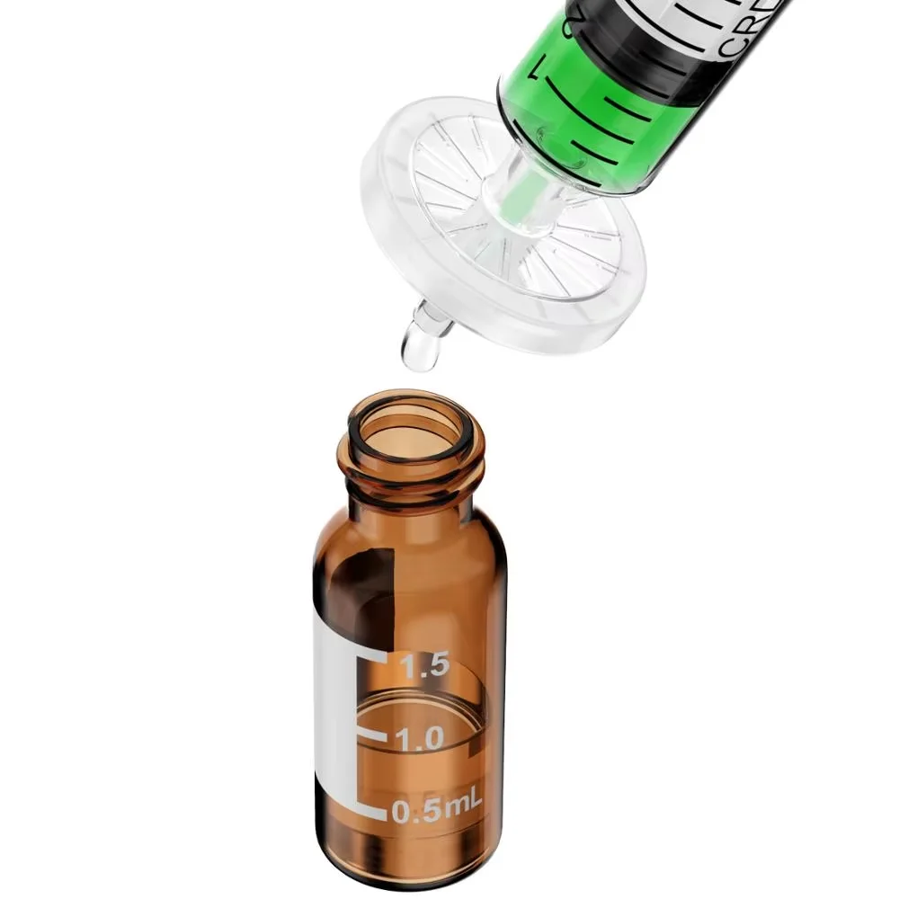 Premium Sterile Syringe Filters with PVDF Membrane, 0.22μm Pore Size, 25mm Diameter, Individually Packed