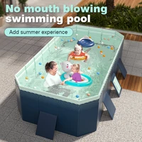 Grande piscine gonflable pliable pour bébé, cadre familial 1.6 3M, épais, résistant à l'usure, jouet d'extérieur pour enfants, jeux d'eau 1