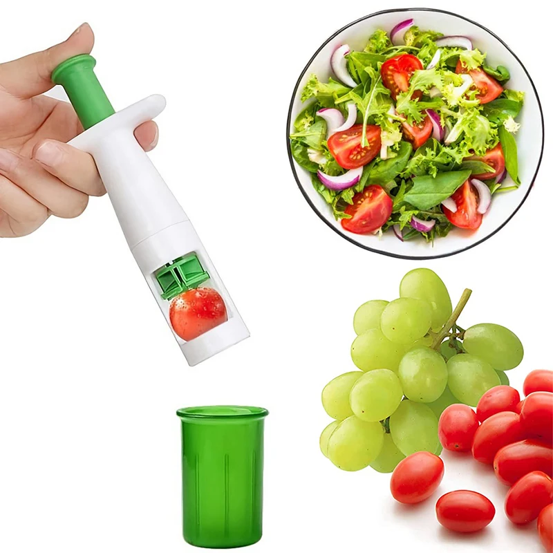 1pc, Tomato Slicer, Grape Slicer, MultiFunctional Grape Cutter, Cherry  Slicer, Small Fruit Cutter For Salad, Kitchen Accessories, Cake Decoration  Tool, Fruit Slicer, Kitchen Tools