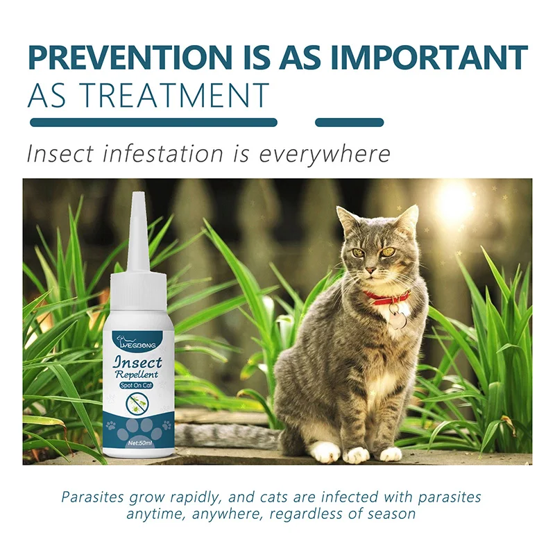 Pet Flea Killing Drops Cat Dog External Deworming Skin Cleaning Lice Tick Droppings Anti Flea Cat Tick Lice And Mite Droppings