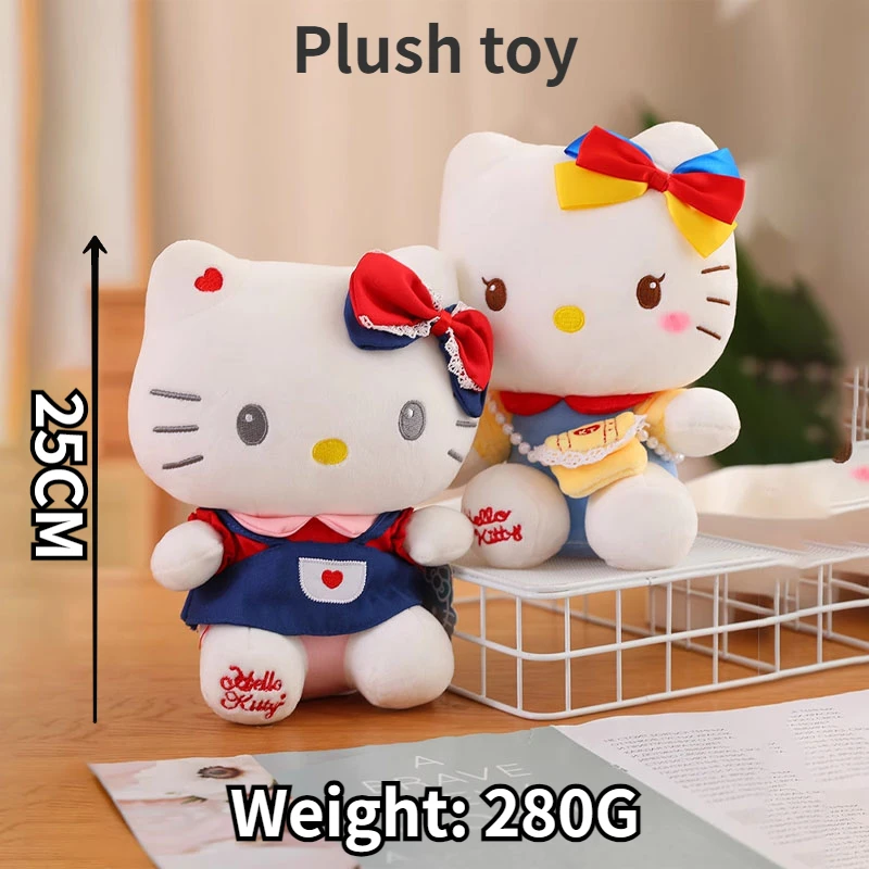 

Hello Kitty Sanrio Anime Cartoon Cute Stuffed Toys Plushier Soft Pillow Birthday Gifts For Girls Plush Dolls Kawaii Halloween