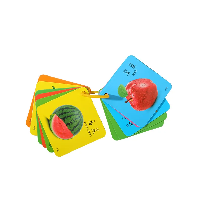 45pcs Montessori Children Toddler Baby Cognitive Card Animal Double-sided Early Education Cards for Kids Gift 1-6Y 5