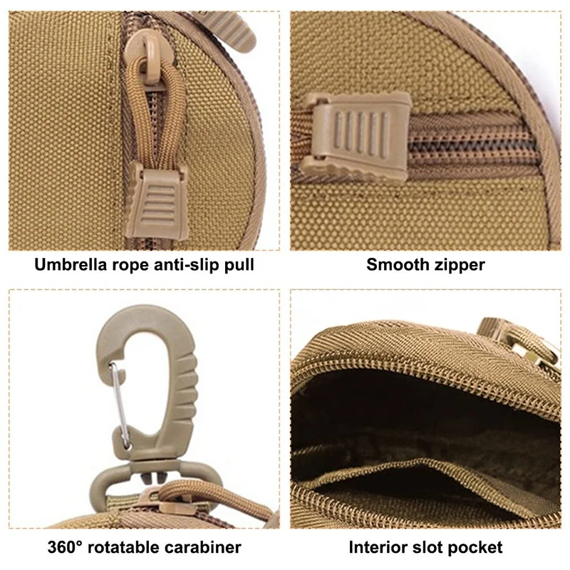 Benepaw Portable Dog Treat Bag Tactical Durable Lightweight Food Pet Pouch With Rotatable Carabiner For Puppy Training