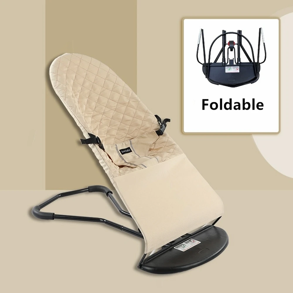 Seggiolino per buttafuori per bambini, buttafuori portatile per neonati con imbracatura di sicurezza a 3 punti, sedile rimbalzante ergonomico per neonati da 0 a 6 mesi