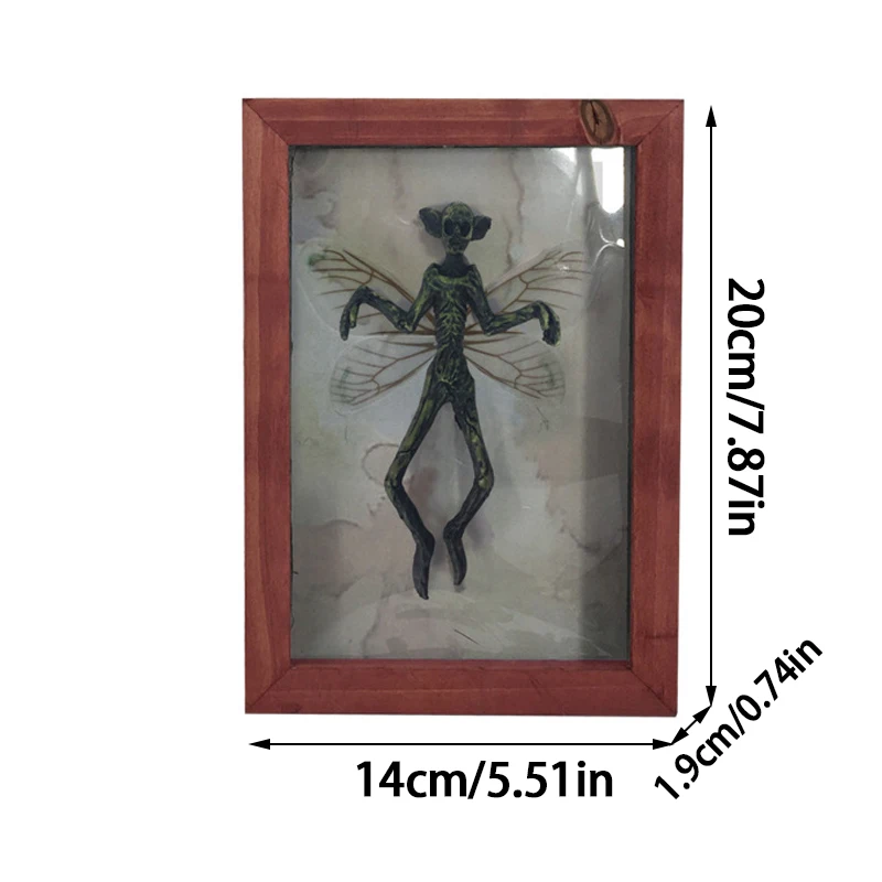 Mysterious Mummy Specimen, Bat Display Resin Halloween Decorations