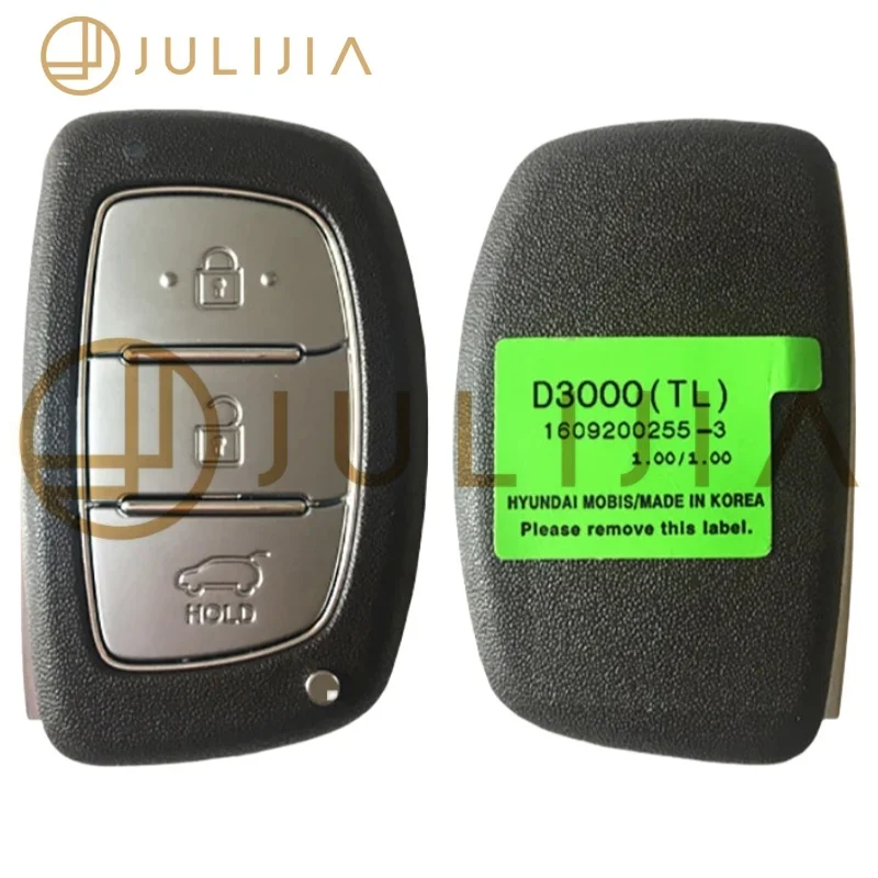 สำหรับรถยนต์ฮุนได ทูซอน รุ่นดั้งเดิม 95440-D3000 มาพร้อมกุญแจฉุกเฉิน รีโมทอัจฉริยะแบบไร้กุญแจ ปี 2016 2017 2018 ชิป ID 47 ความถี่ 433MHZ 2