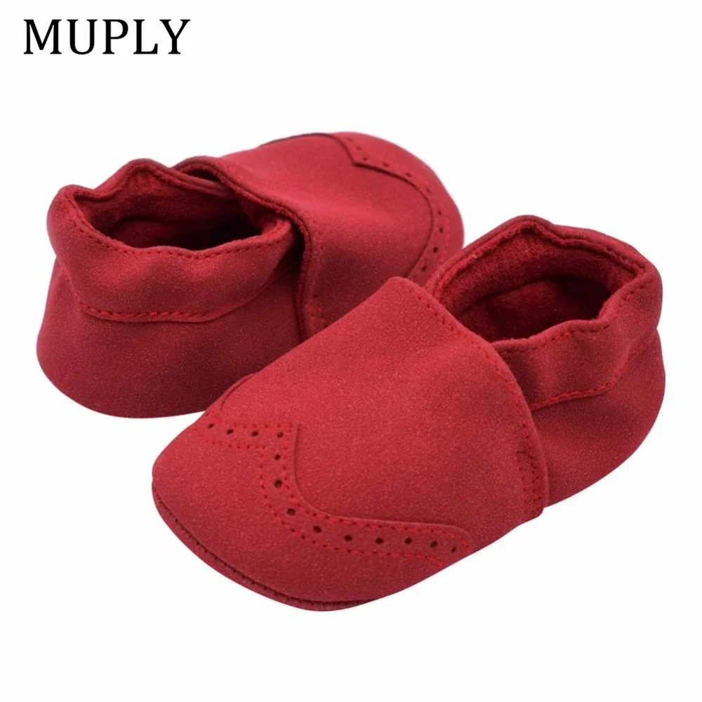 Nubuck Leather Baby Shoes Soft Sole Shoes Suede Shoes Infant Toddler Baby Girl Boy Soft Sole First Walker Moccasins For 0-18M