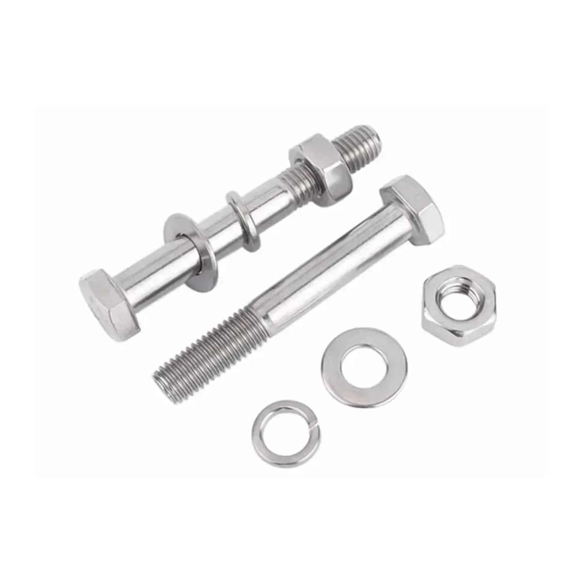 Description Picture 4 of item304 Stainless Steel Half Tooth External Hexagonal Bolt And Nut Set