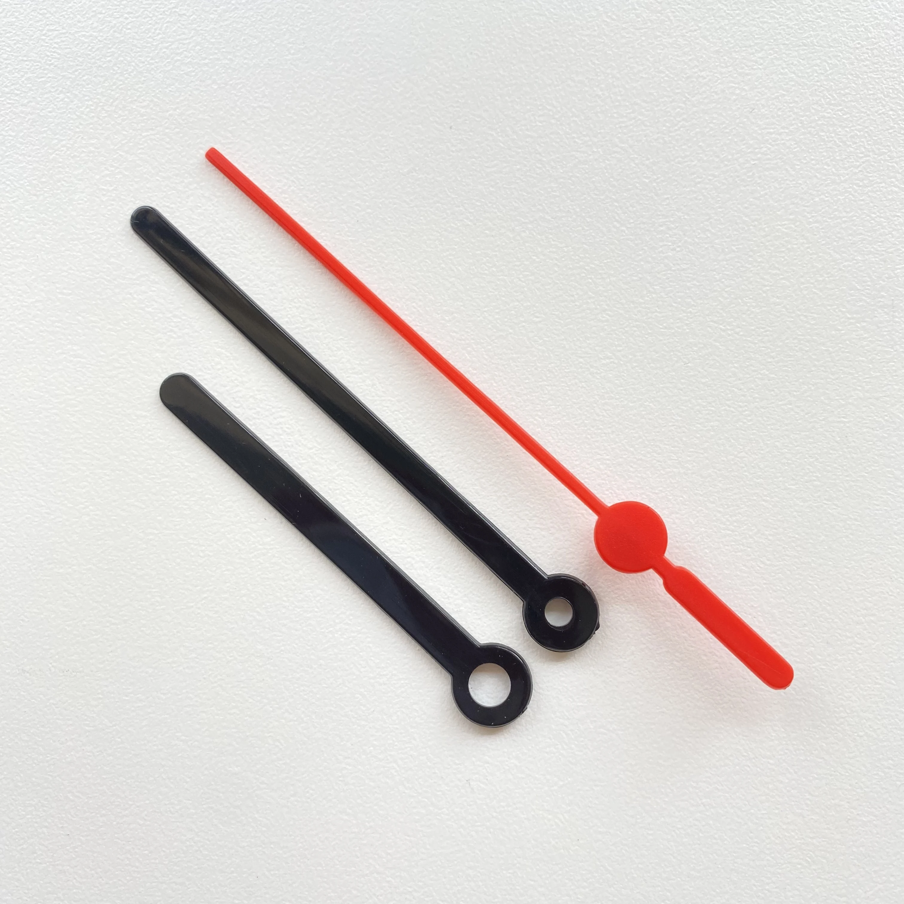 어린이를위한 검은 플라스틱 시계 손 DIY 벽시계 교체 장식 DIY 시계