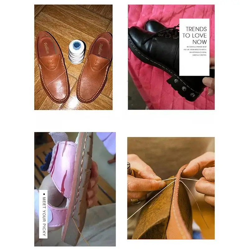 Leather Sewing Kit Awl Set Replaceable Multifunctional Shoes Repair Tool Punch Stitching Needles