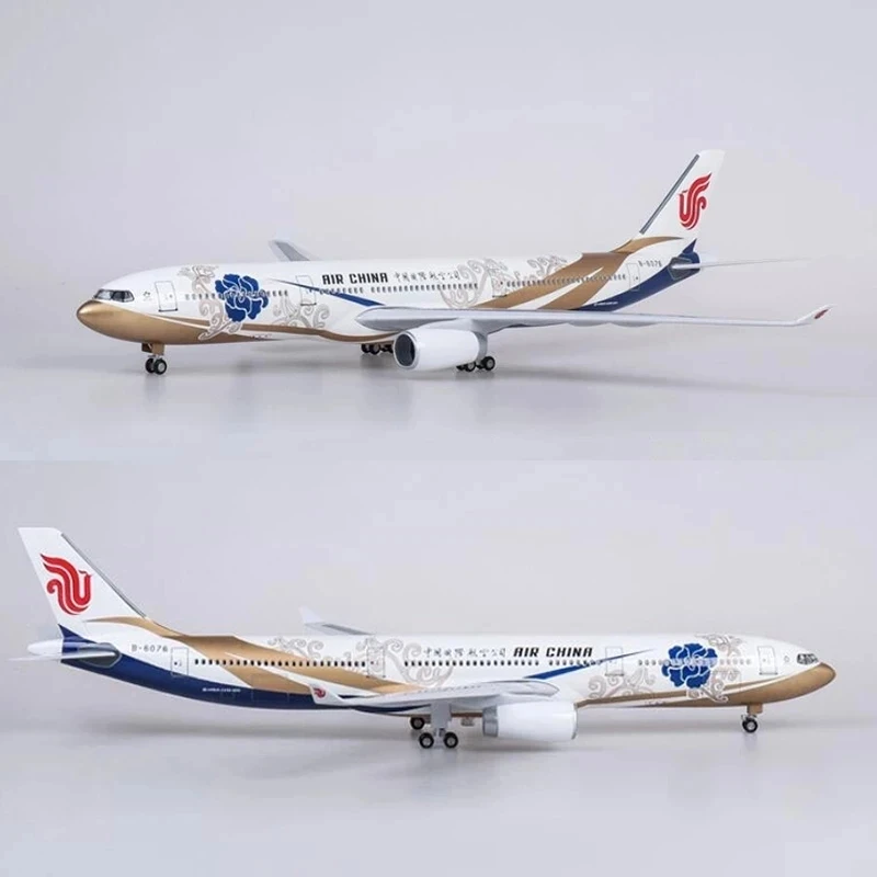 

47CM 1:135 Scale Airbus A330 Model AIR China Airlines Airway W Landing Gear Wheels Lights Resin Aircraft Plane Collectible Toy