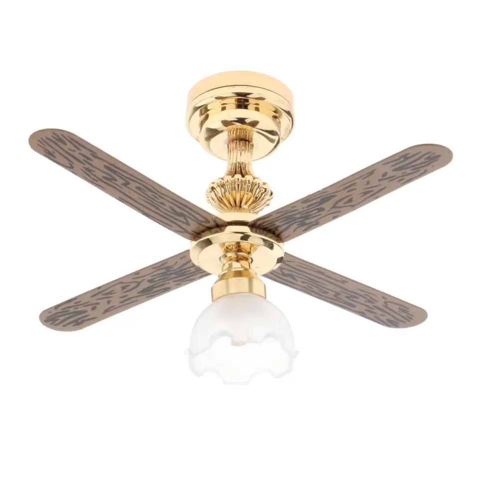 Greabuy Dollhouse Miniature Plafonnier LED Lampe 1
