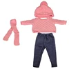 Doll Clothes Set For 18 Inches American Dolls Sweater+Hat+Pants Clothing Suit Outfit For 43Cm Baby New Born&OG.Russia Girl Doll 5