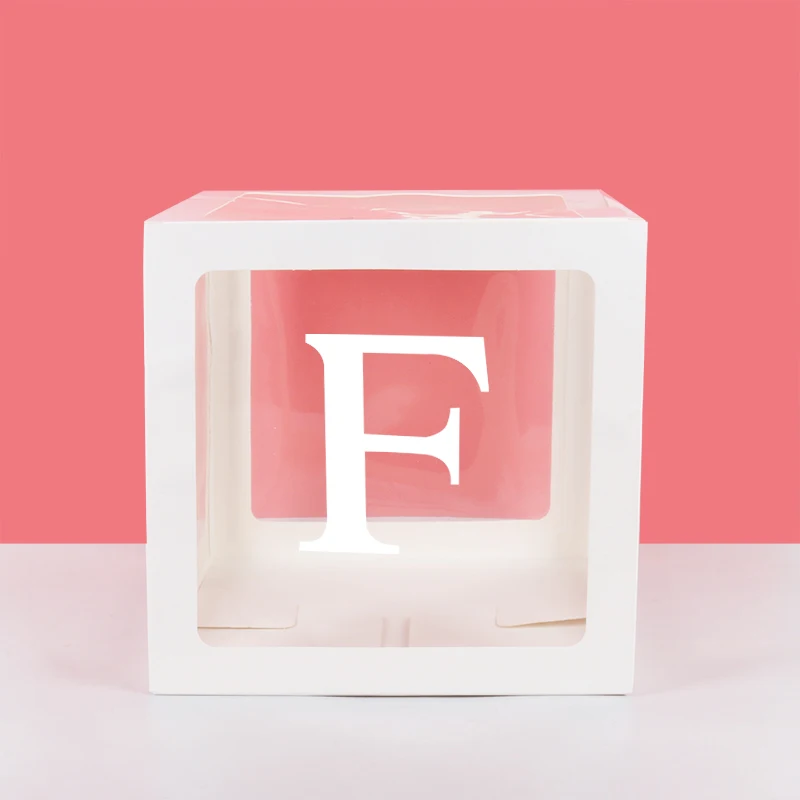 Clear Balloon Boxes for Baby Shower and Gender Reveal Decorations