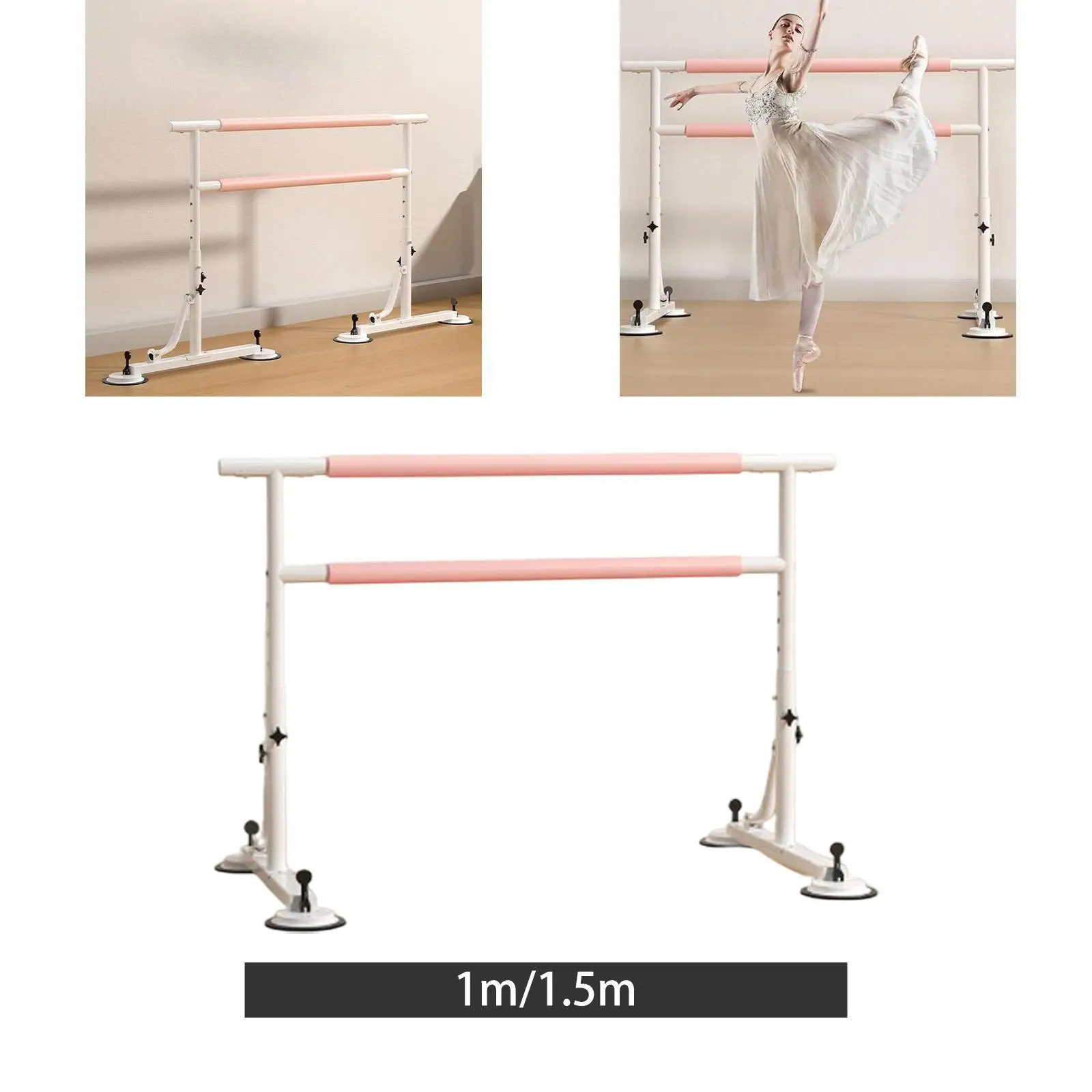 Ballet Barre Sturdy Adjustable for Leg Stretch Balance Excercise Home Gym