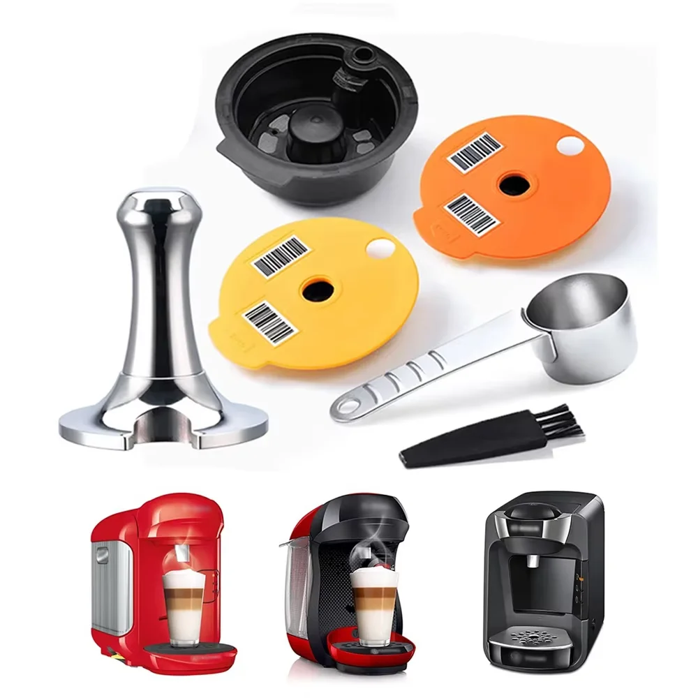 iCafilas Reusable coffee capsules for-Bosch Tassimo Coffee Capsule Pod Silicone Lid Eco-Friendly