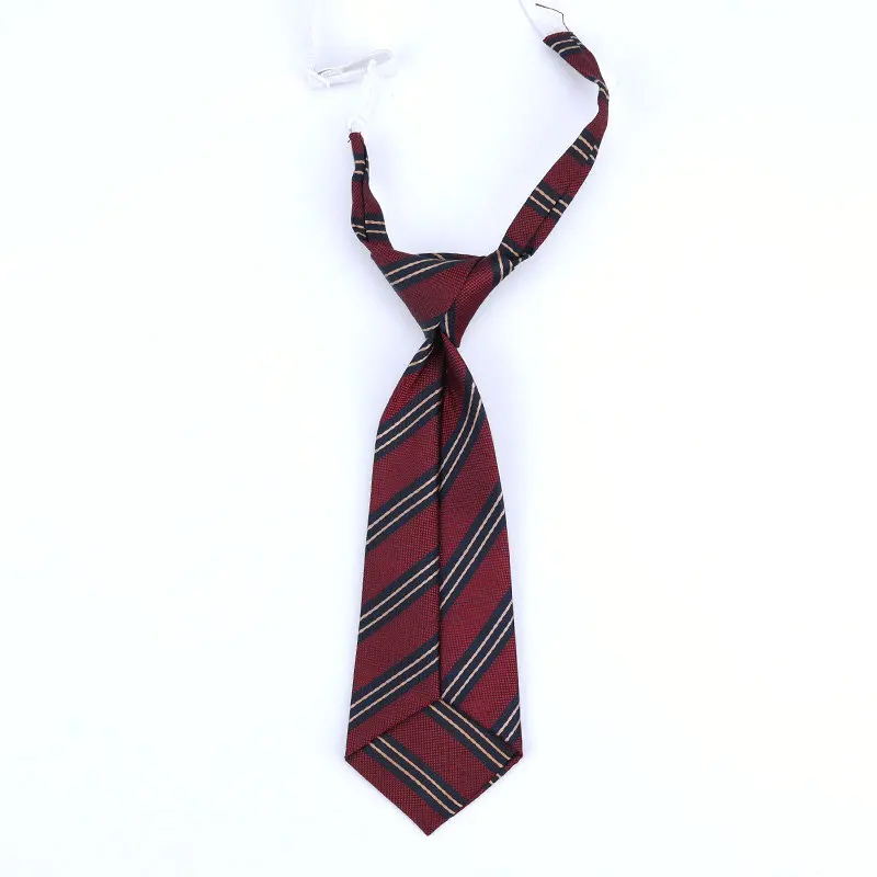 Lazy JK Ties Boys Striped Neck Tie Girls Japanese Style for School Uniform Cute Necktie Solid Casual Childs Accessories Ties