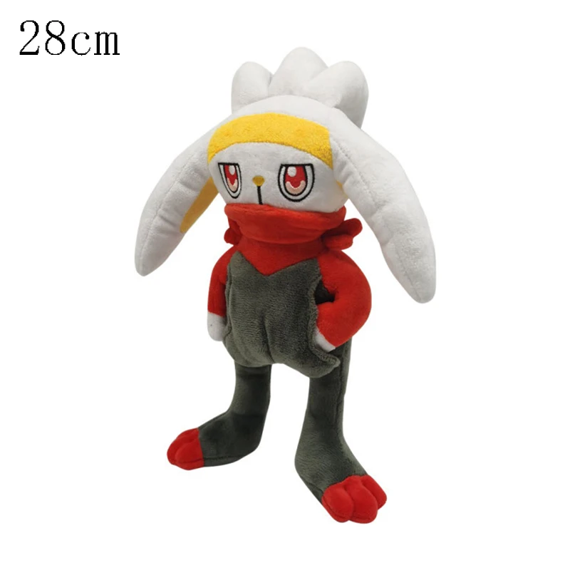 thumbnail image 1 of Juguetes de peluche de Pokémon Pikachu Cinderace Raboot Scorbunny Rillaboom Juguete Kawaii Scorbunny Muñeco de peluche Cinderace Peluche Niños Regalo de Navidad, 1 of 5