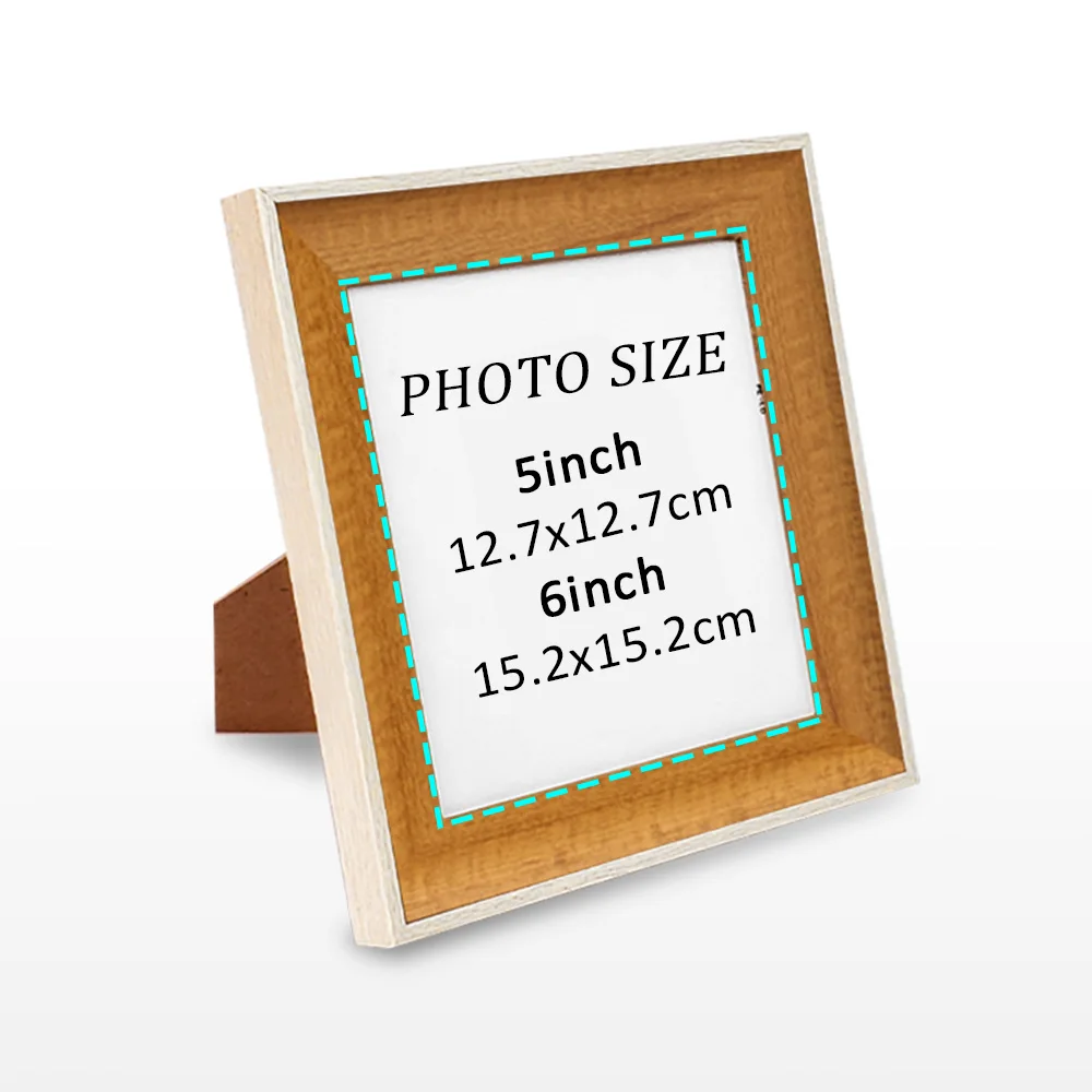 5/6 Inch Nordic Square Photo Frame Setting Cross Stitch Frame Square Resin Photo Picture Wall Hanging photo frame