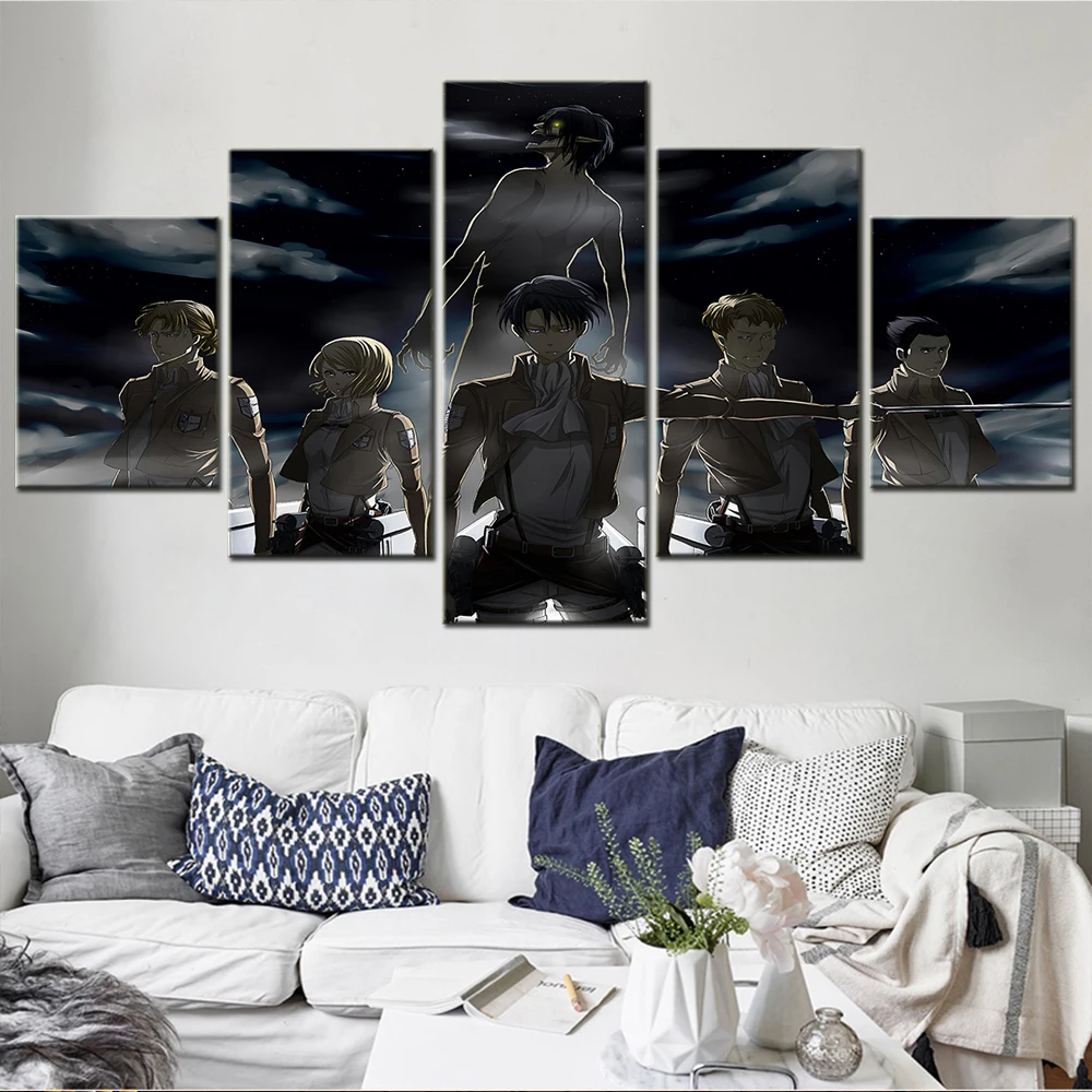 Room Decoration Anime Attack Titan  Attack Titan Manga Panels Wall -  Posters Prints - Aliexpress