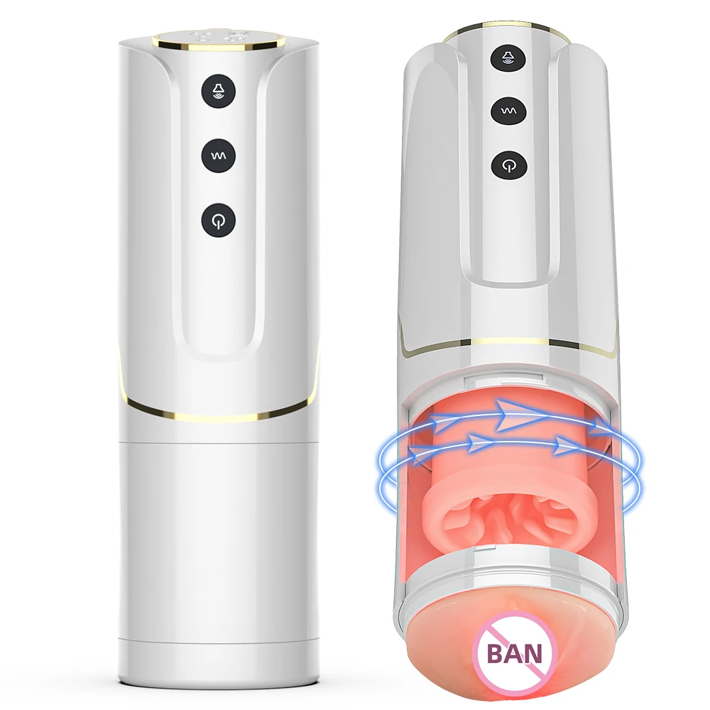 Masturbazione automatica LICKLIP Sesso a mani libere con masturbatore telescopico indossabile per uomo Massaggio del braccio regolabile_voghion.com