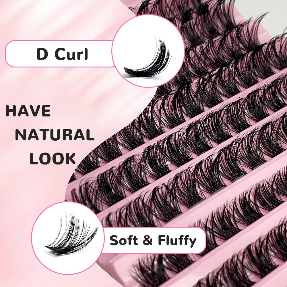 

False Eyelashes Selling Curled DIY Self-Grafted Single Cluster Eyelashes Naturally Holiday Gift Thick Curl Natural Eyelashes