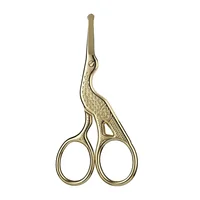 Facial Hair Scissors Rounded Professional Stainless Steel Mustache Nose Hair Beard Eyebrows Eyelashes Trimming Clippers 1