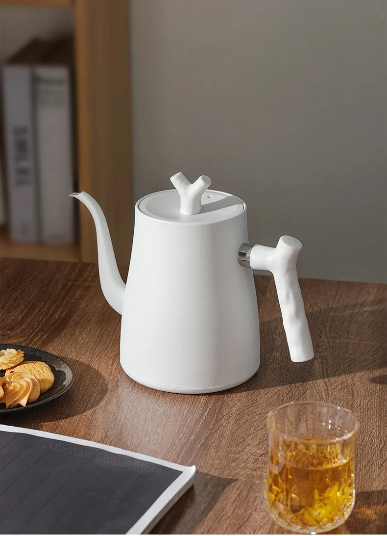 Description Picture 3 of item1000ml Gooseneck Electric Kettle Hand Brewing Coffee Pot Smart Temperature Control Teapot Slender Mouth Pot Boil Water Jug 220V
