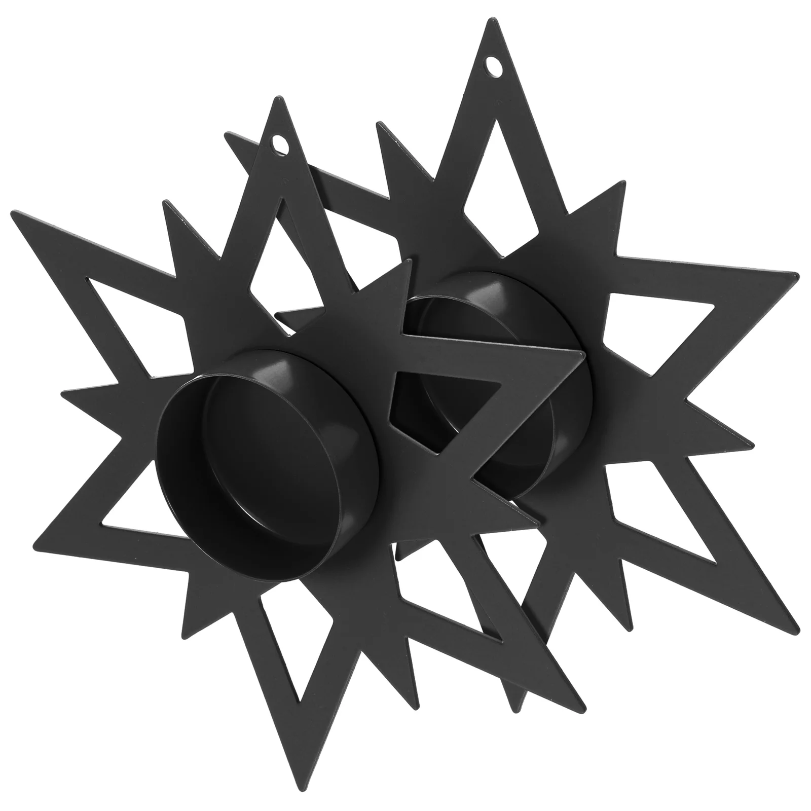 

2pcs Metal Pillar Holder Candlestick Holder Table Centerpiece Vintage Style Taper Holder