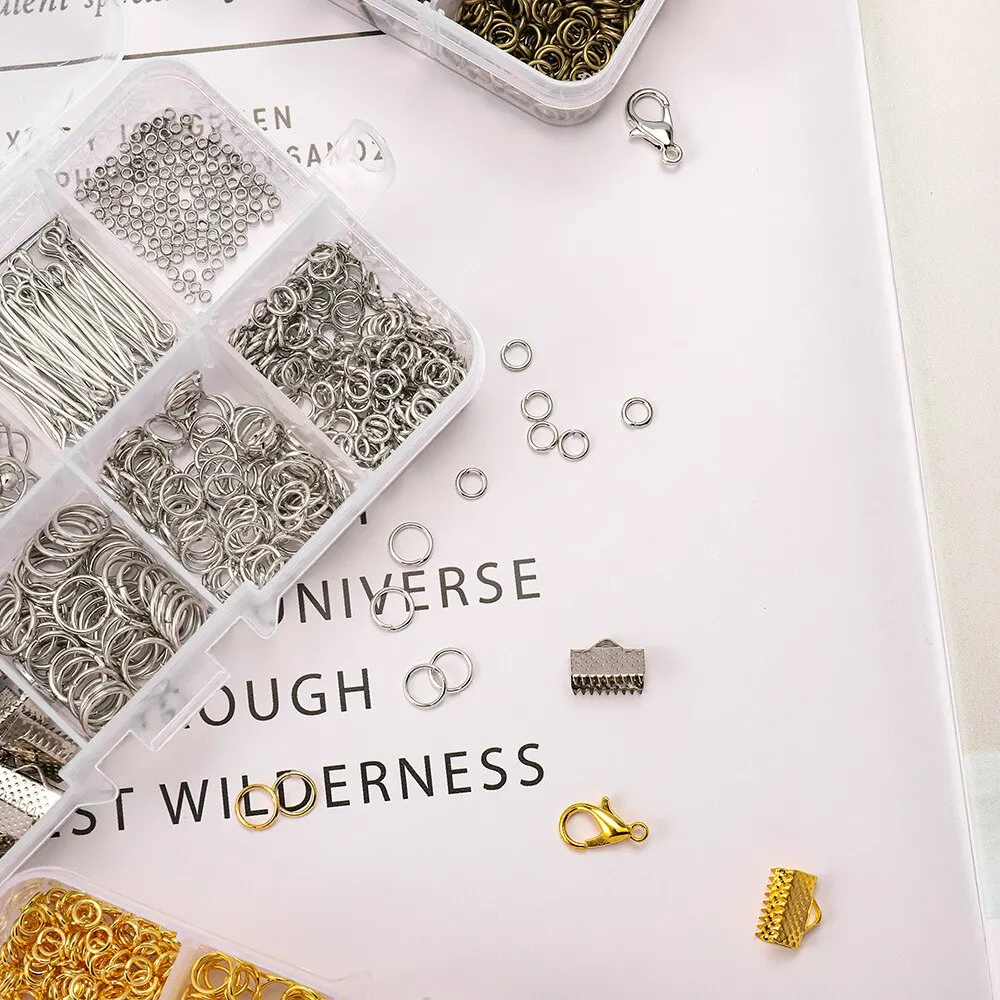 S1cf39a08010a478f9801e3d5d55d1497D Alloy Accessories Jewelry Findings Set Earring Making Kit Lobster Clasp Open Jump Rings Repair Tools DIY Jewelry Making Supplies Mallzona