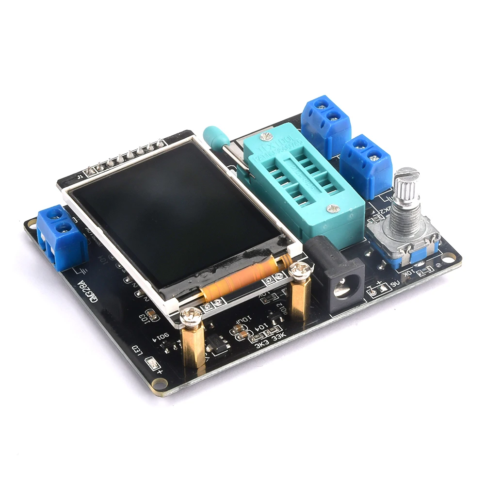 Transistor Diode Tester Capacitance ESR Voltage Frequency Meter PWM Square Wave Generator LCD Display GM328A Electronics Kit
