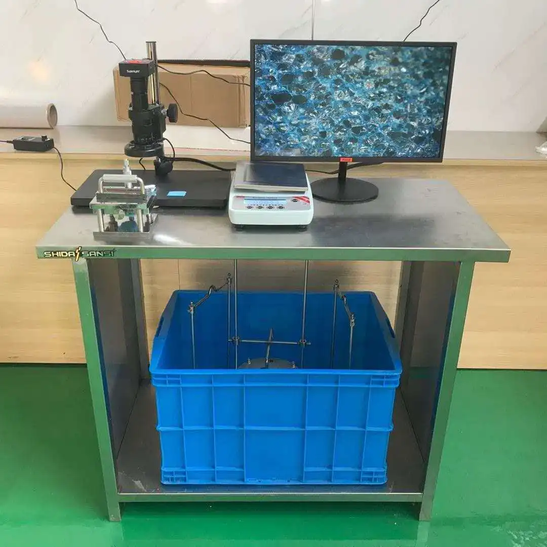 

Water absorption tester for rigid foam plastics