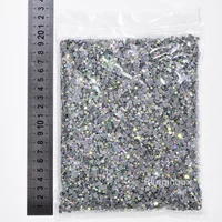 SS3-SS50 Crystal AB Color Hotfix Rhinestones Glitter Wholesale High Quality Iron on Rhinestones for Wedding Dress стразы 2