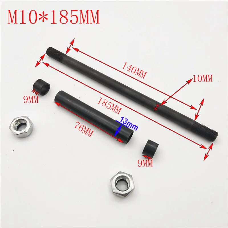 M10*185MM Front Wheel Axle or M10*230MM Rear Rims Axle for 47cc 49cc Mini Moto Dirt Pocket Bike Minimoto dirt bike axle