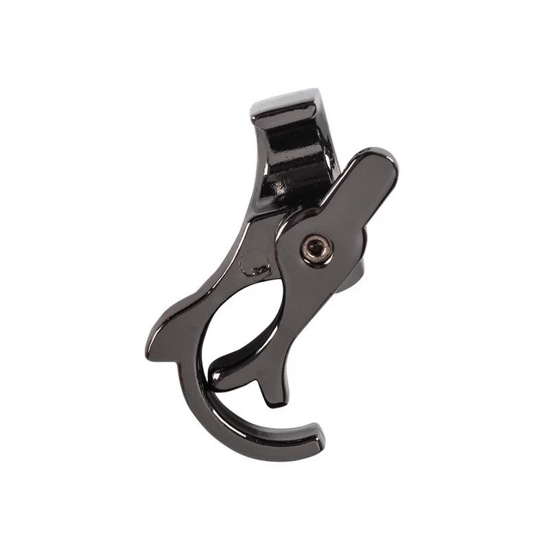 Zigarettenhalter-Ring Hirschkopf Fingerclip Metall Raucherzubehör Silber