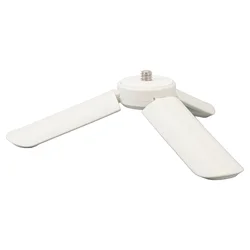Compact Desktop Tripod Stand with Handle Grip and 1/4 Inch Screw (WHITE)