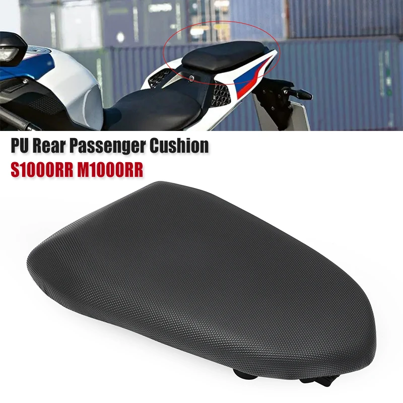Passenger Seat Cushion For BMW S1000RR / M1000RR (2019-2022) - Flexible Leather Rear Saddle Pad