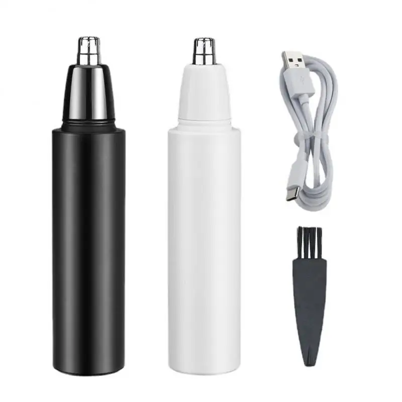 귀 코 헤어 커팅 머신, 블랙 저소음 커터, 헤드 보호 커버 디자인, USB 스마트 충전 가전 제품