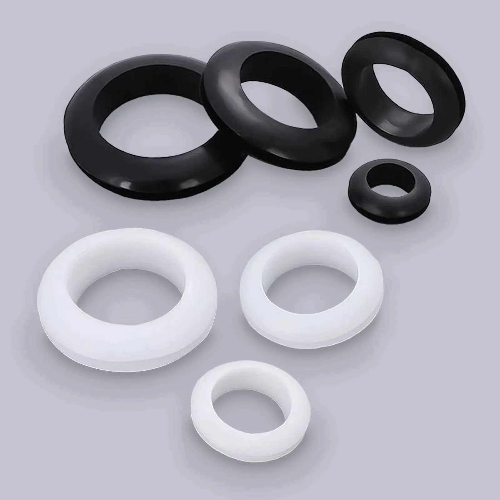 Rubber O Rings 73Pcs Soft Protective Ring Snap Seal Ring Suitable for Wire Pipe Insulation Protective Sleeve