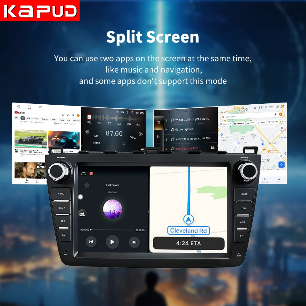 Car Multimedia Player Car Radio 9&lsquo;&rsquo; Android 12 For Mazda 6 6(GH) RUI 2008 2010 2012 2013 2015 Navigation CarPlay GPS Auto 4G