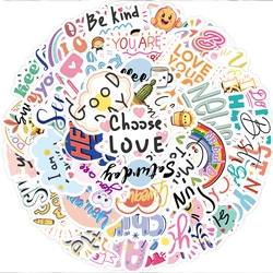 Inspirational Sticker Collection: Vibrant Decals for Personalizing Your World (50Pcs)