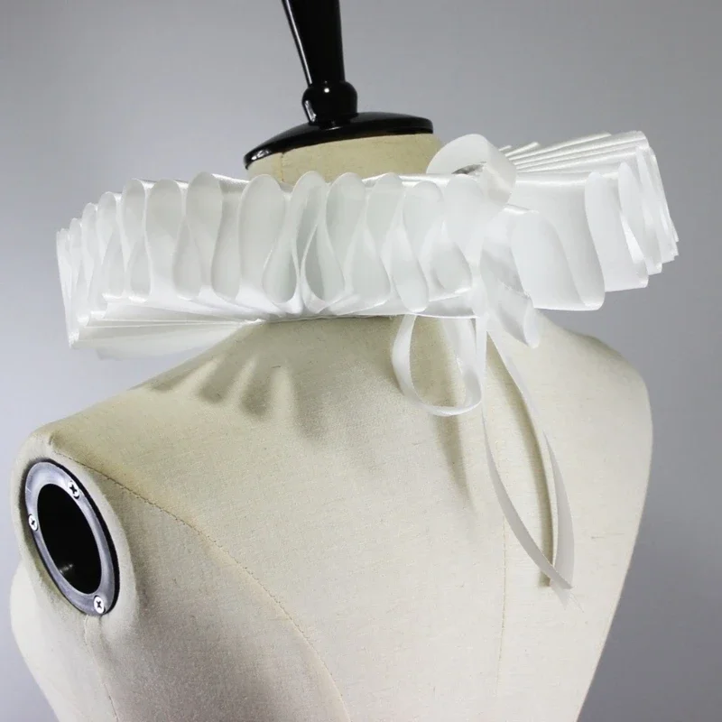 Silky Neck Ruff Clown Choker Ruffled Detachable Collars Cosplay Costume fake collar,choker necklace,detachable collar shawl