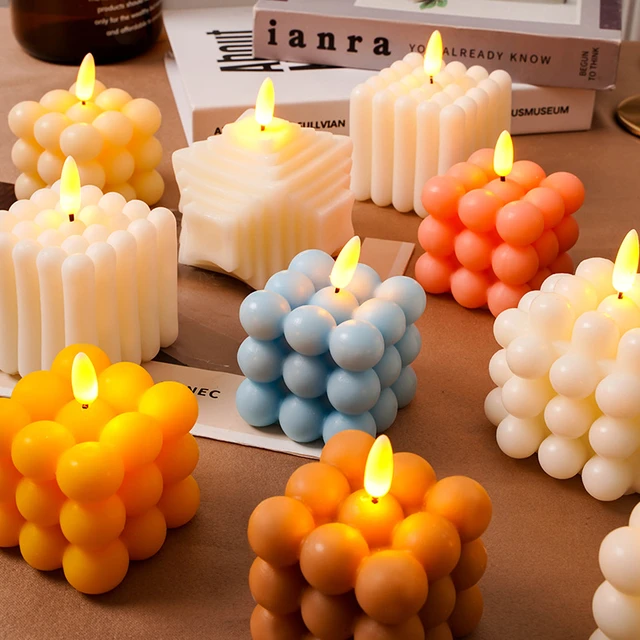 Candela elettronica senza fiamma sicura candele a Led di lusso per feste di  matrimonio di natale con batterie decorazioni per la casa candele finte a  cubo - AliExpress