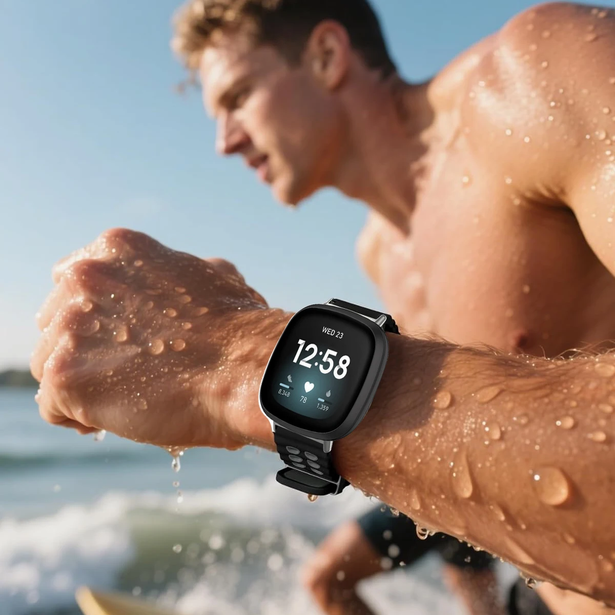 Marine Two-Tone Silicone Ocean Band - Breathable Sport Bracelet