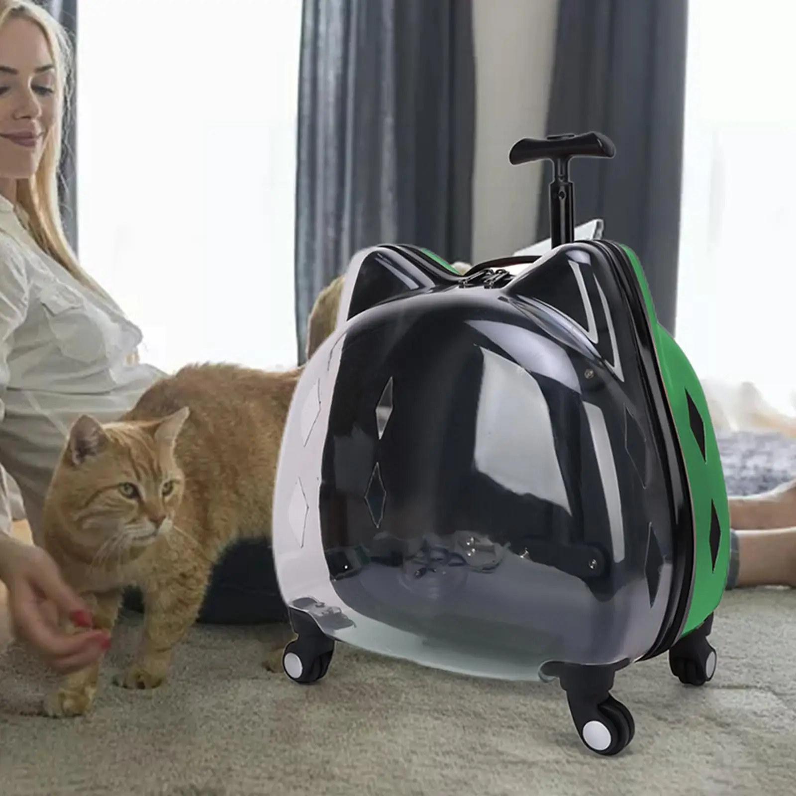 Pet Rolling Carrier, Dog Backpack with Wheels, Cats, Puppy Travel Bag with Wheels, Dog Trolley Pet Rolling Carrier, Dog Backpack with Wheels, Cats, Puppy Travel Bag with Wheels, Dog Trolley