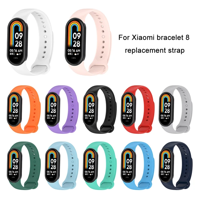 Reloj inteligente pulsera correa de silicona para Xiaomi Mi Band 8 Smart  Band (púrpura) Likrtyny Para estrenar