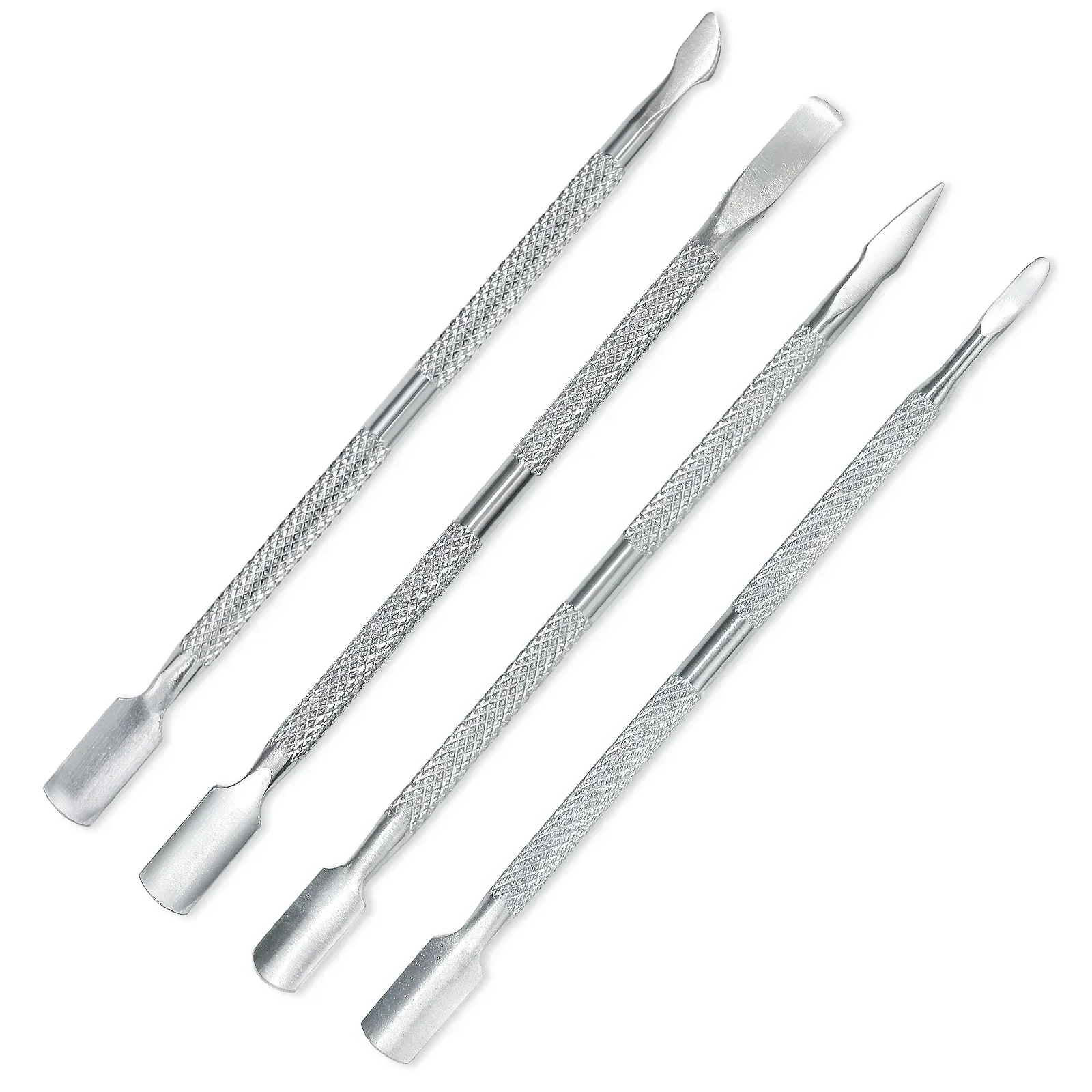 Stainless Steel Cuticle Remover Double Sided Finger Dead Skin Push Nail Cuticle Pusher Manicure Nail Care Tool 4pcs/Lot manicure tools